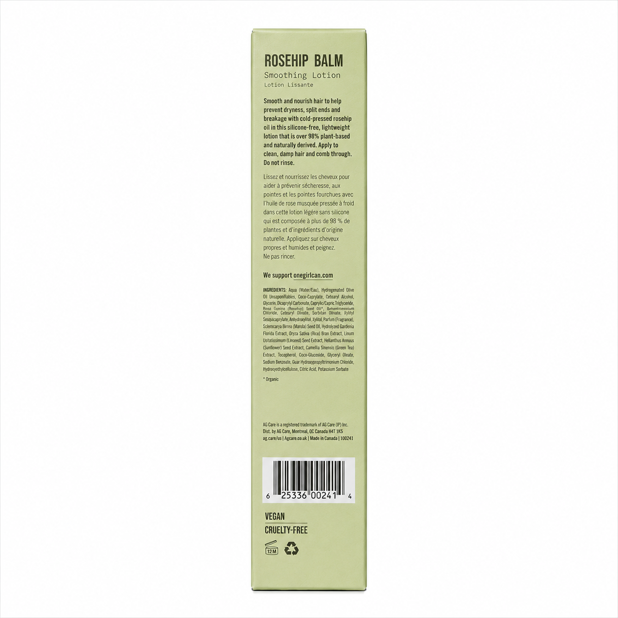 AG Care Rosehip Balm Smoothing Lotion 89ml