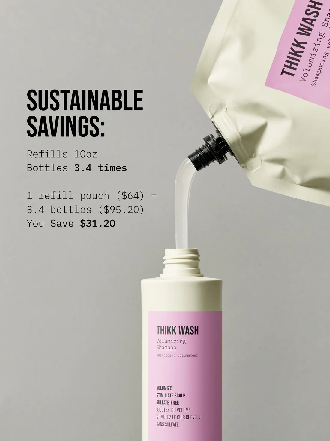 AG Care Thikk Wash Volumising Shampoo 1000ml