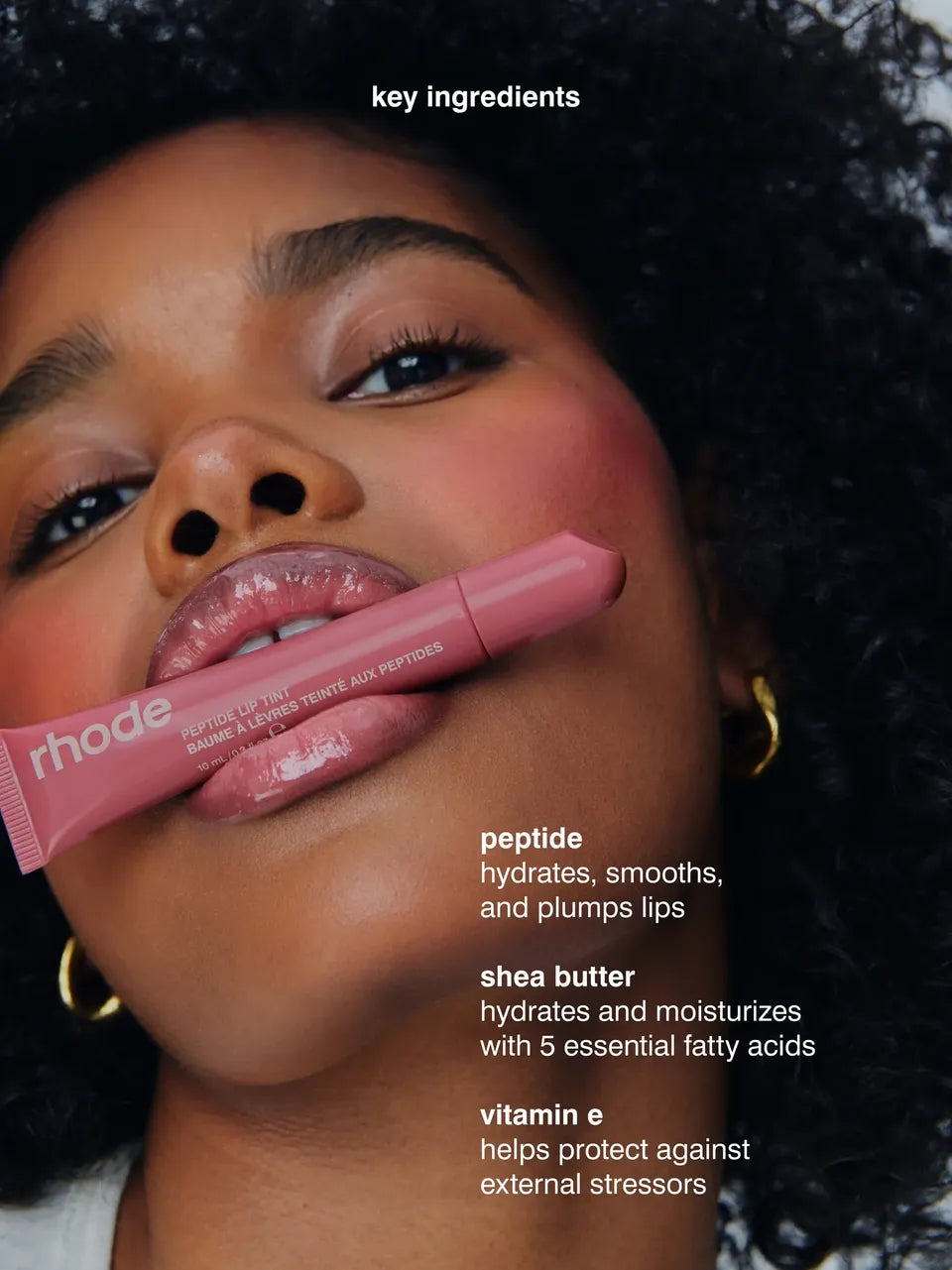 Rhode Peptide Lip Tint Glaze Salty Tan
