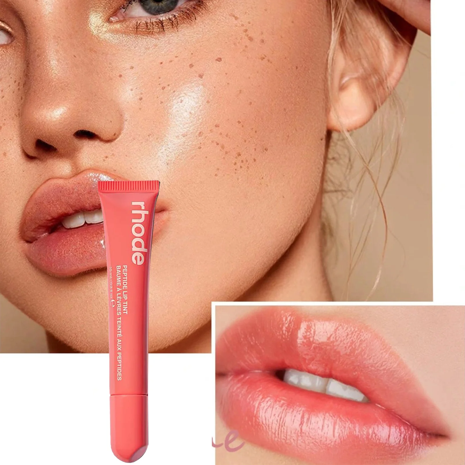 Rhode Peptide Lip Tint Glaze Peach Pit