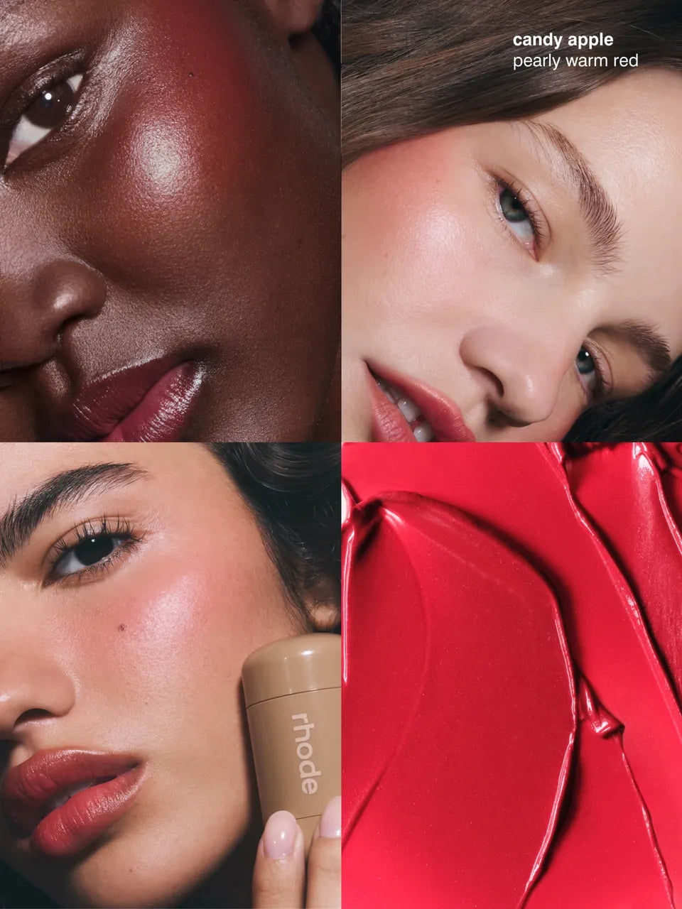 Rhode Pocket Blush Buildable Hydrating Cream Blush Candy Apple