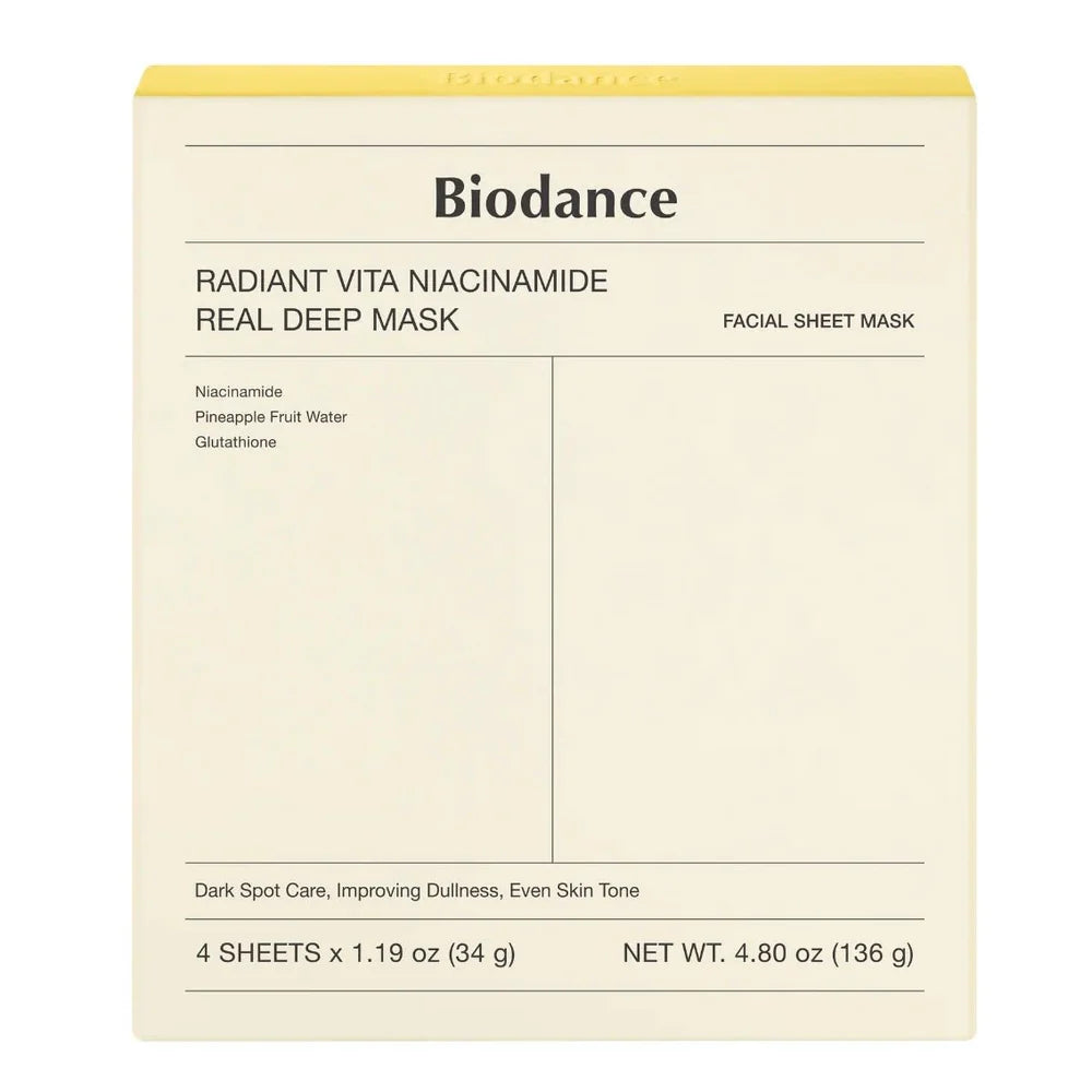 Biodance Radiant Vita Niacinamide Real Deep Mask 34g