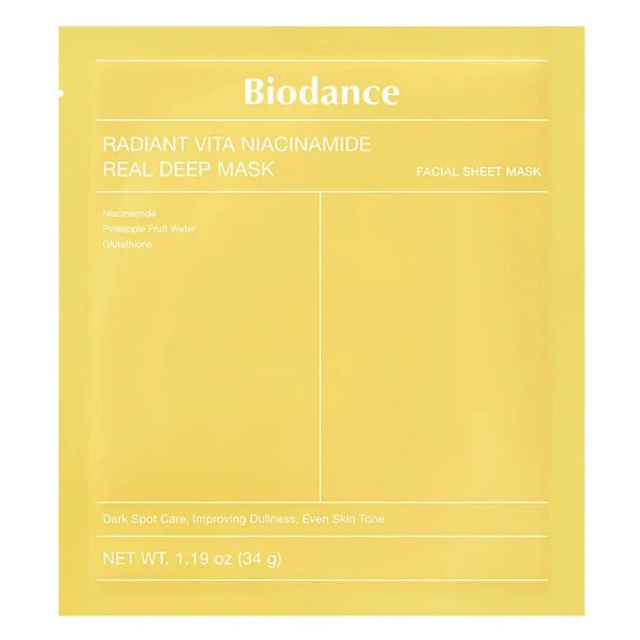 Biodance Radiant Vita Niacinamide Real Deep Mask 34g