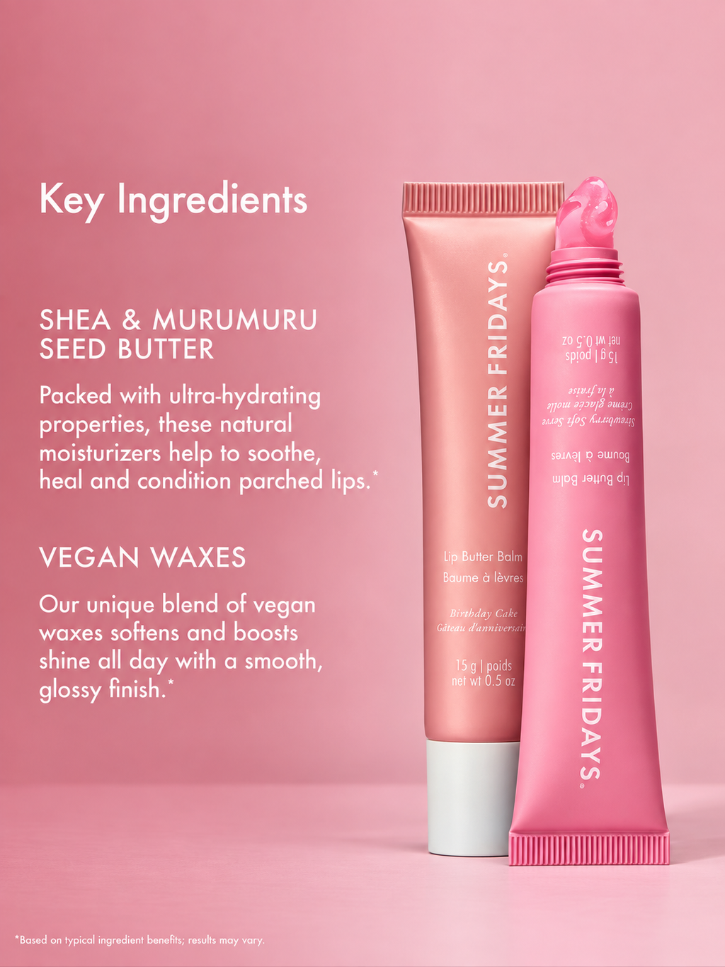 Summer Fridays Special Edition Pink Lip Duo 2x 15g